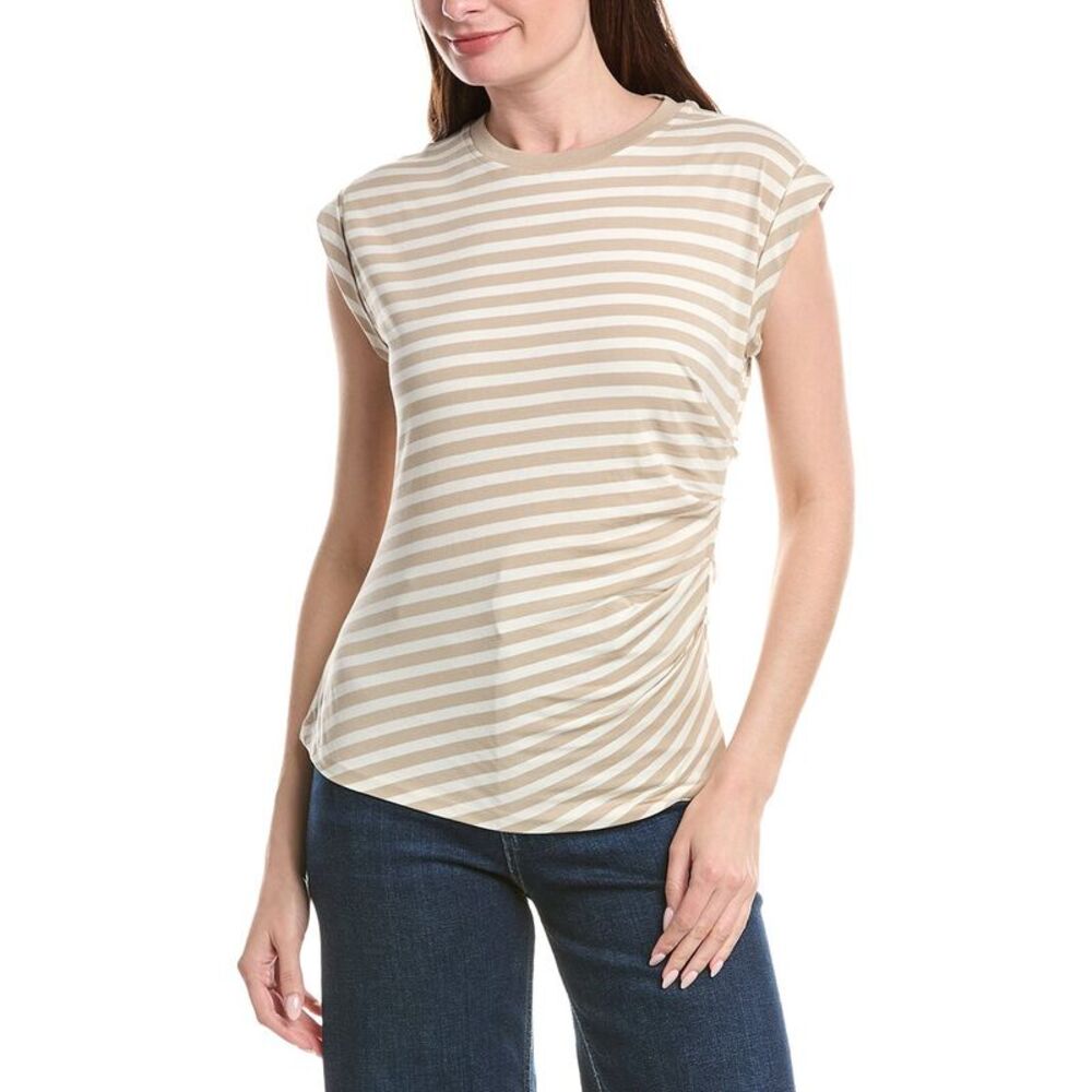 Hugo Boss Womens  Epka Striped Top, Black